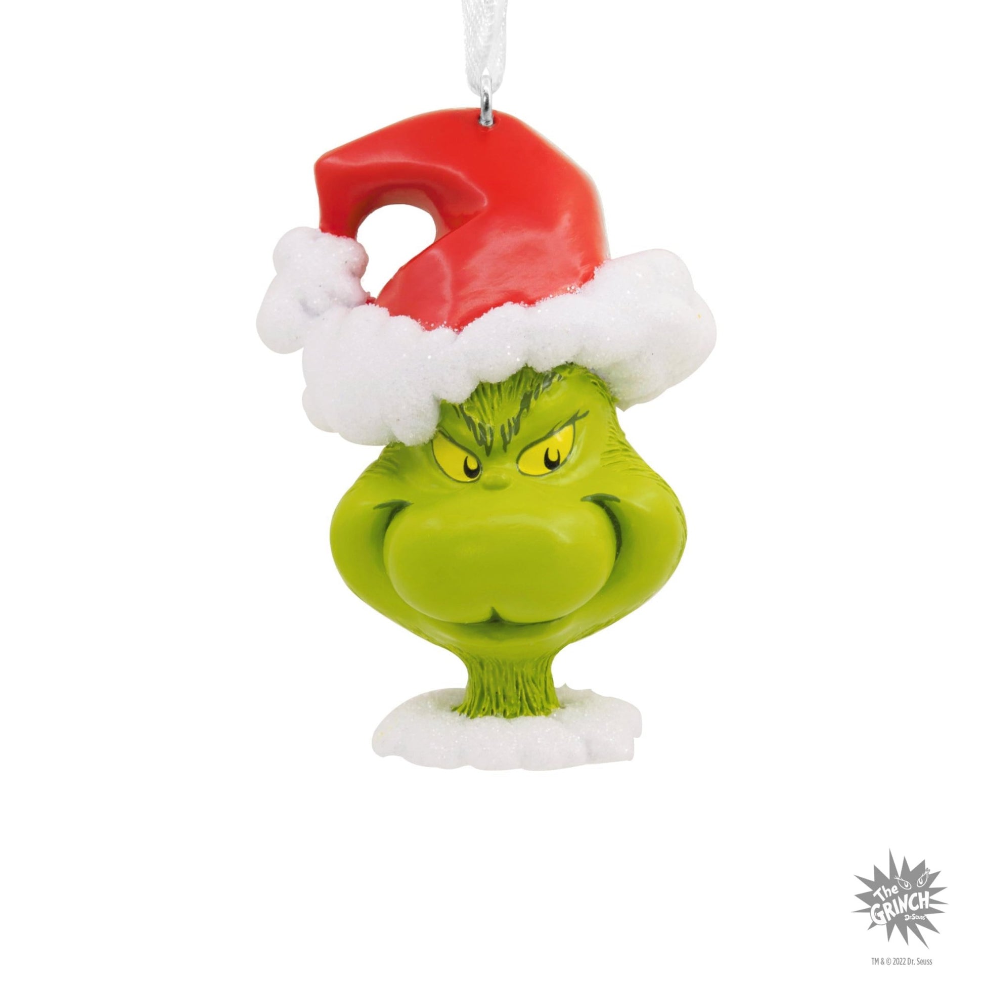 Dr. Seuss's How the Grinch Stole Christmas! Grinch in Santa Hat Hallmark Ornament