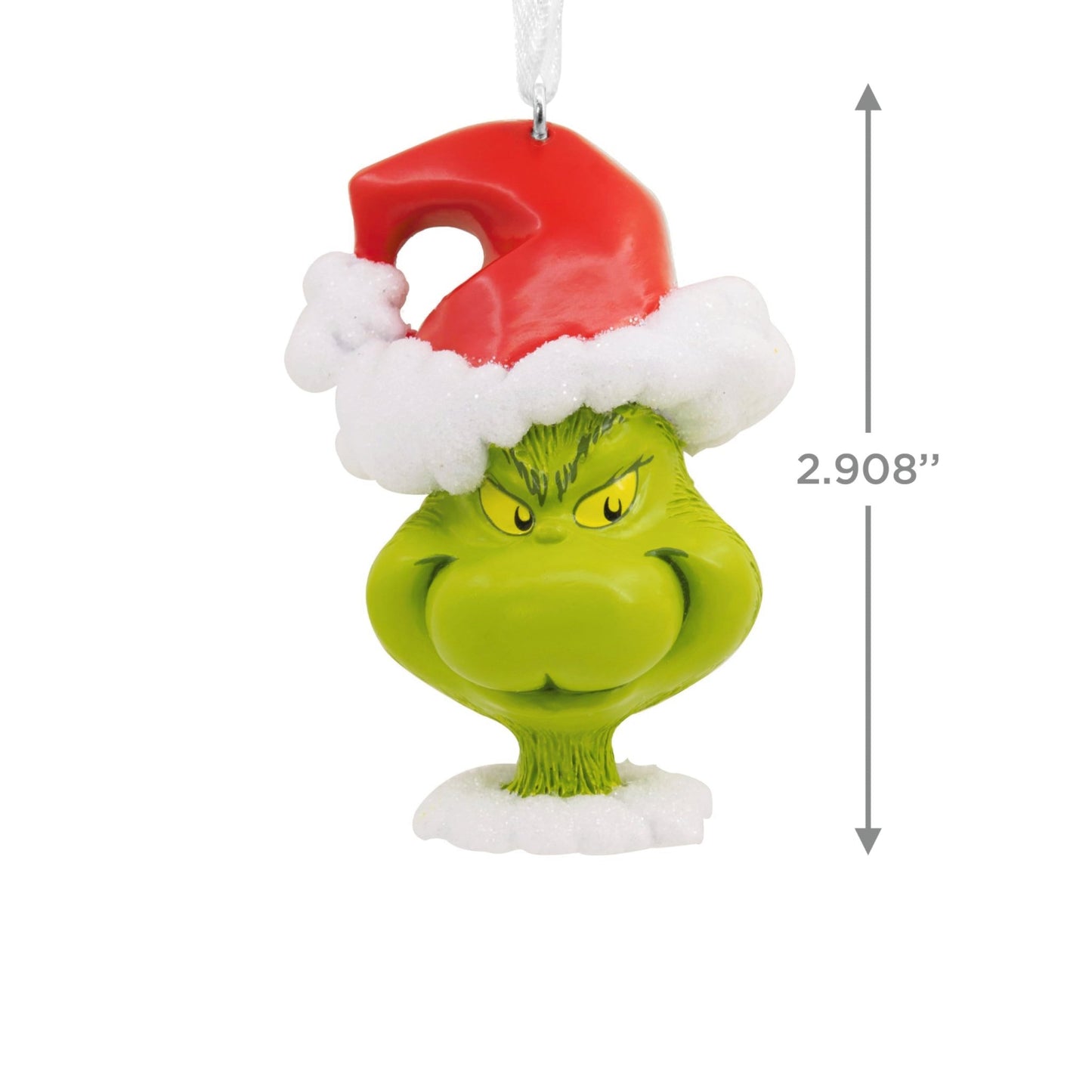 Dr. Seuss's How the Grinch Stole Christmas! Grinch in Santa Hat Hallmark Ornament