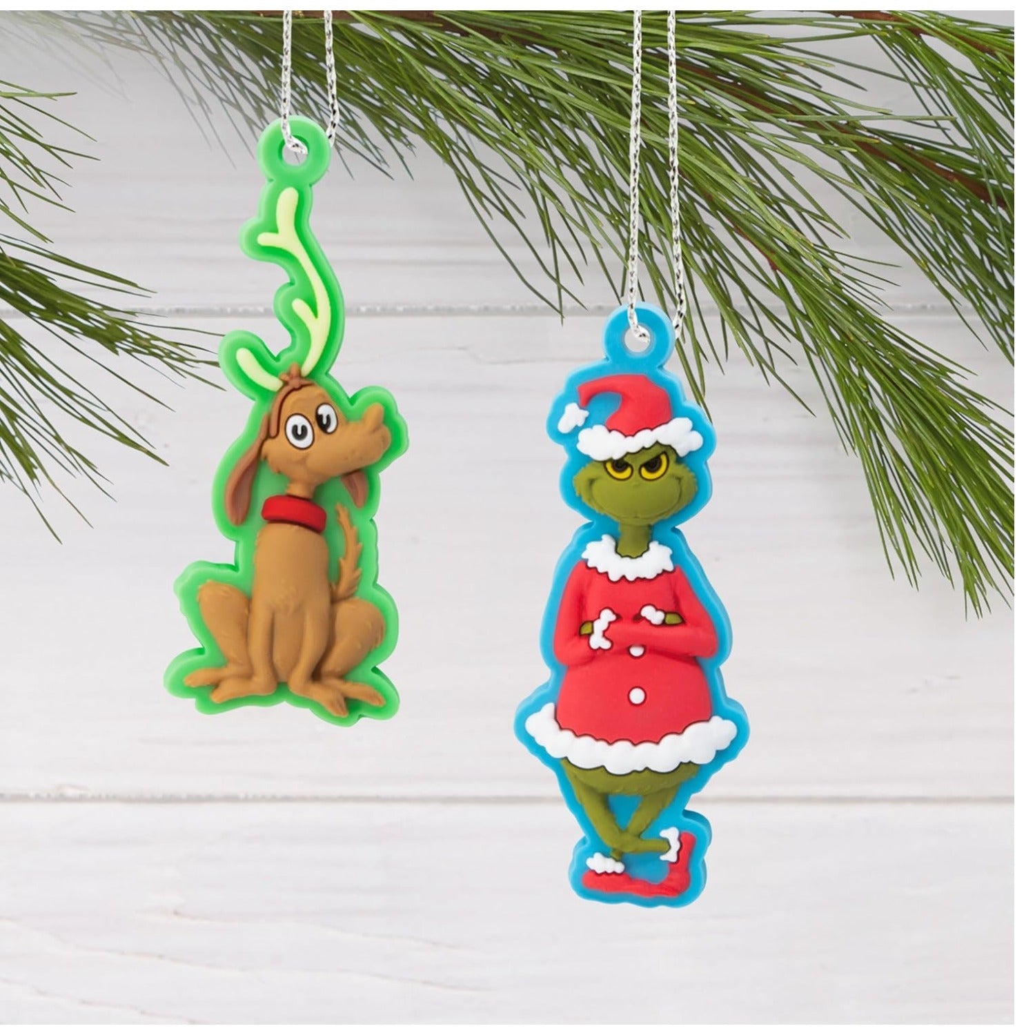 Dr. Seuss's How The Grinch Stole Christmas! Mini Christmas Tree Topper and Ornaments, Set of 5