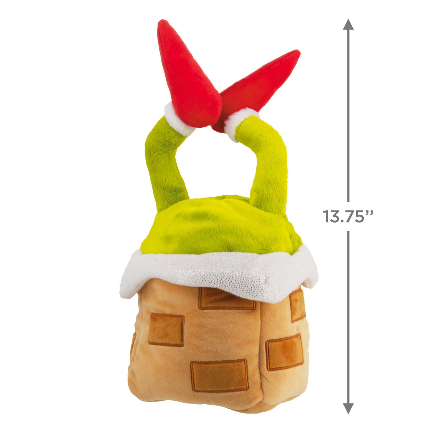 Dr. Seuss's How the Grinch Stole Christmas!™ Plush Fabric Hallmark Tree Topper, 13.75"