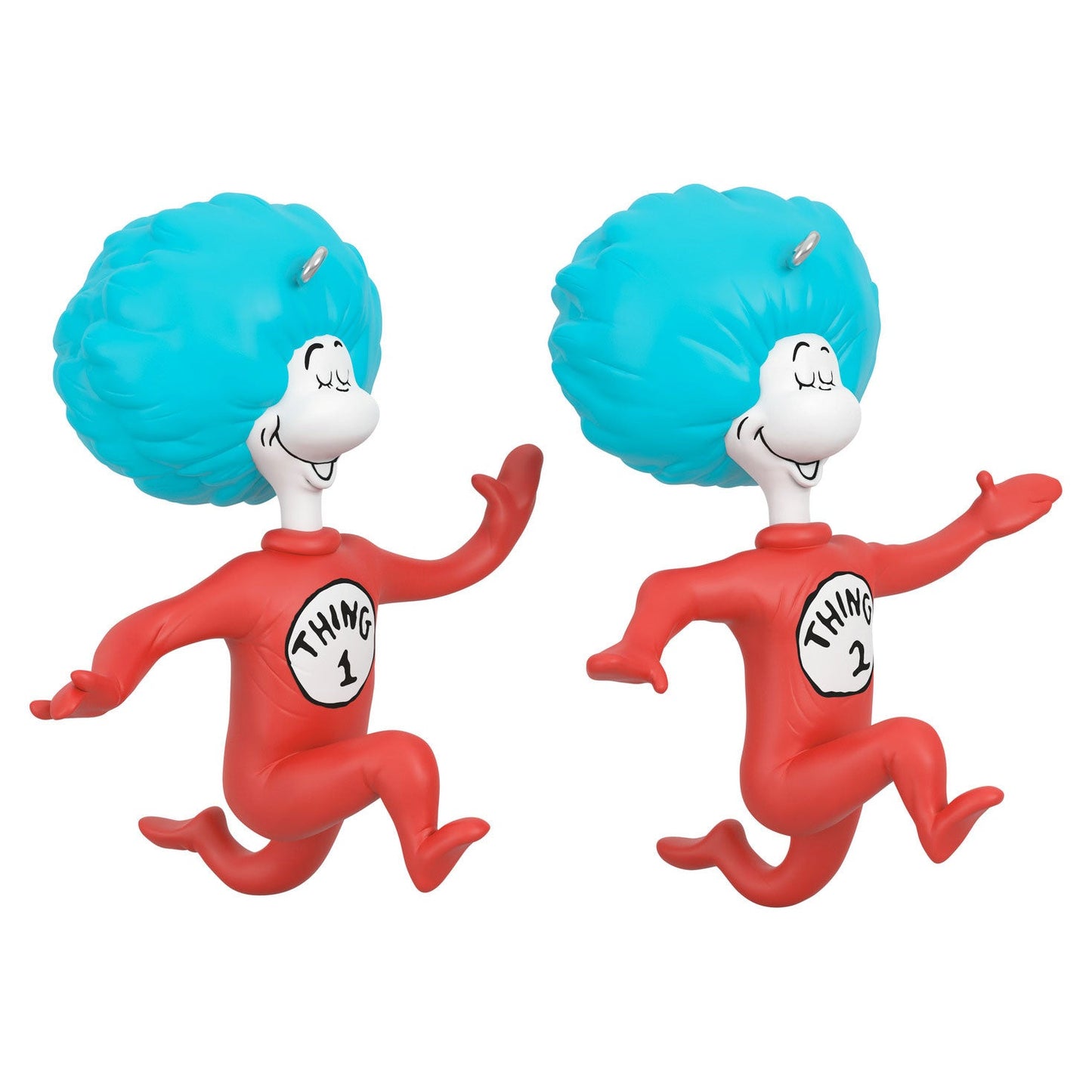 Dr. Seuss's The Cat in the Hat Thing One and Thing Two 2024 Keepsake Ornaments, Set of 2