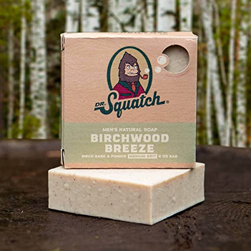 Dr. Squatch All Natural Bar Soap, Birchwood Breeze