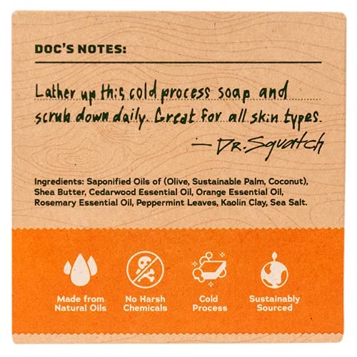 Dr. Squatch All Natural Bar Soap, Cedar Citrus