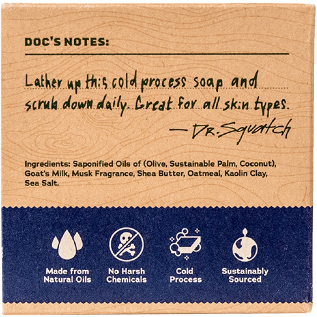 Dr. Squatch All Natural Bar Soap, Deep Sea Goat's Milk