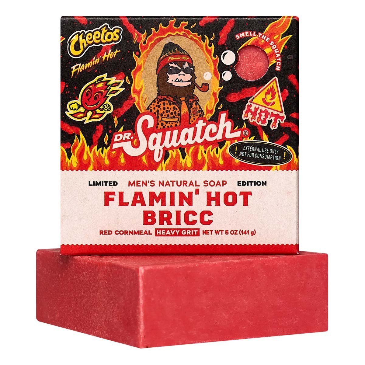 Dr. Squatch All Natural Bar Soap, Flamin' Hot (Limited Edition)