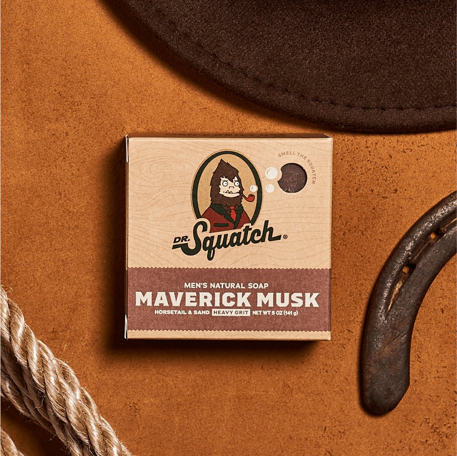 Dr. Squatch All Natural Bar Soap for Men - Mavrick Musk