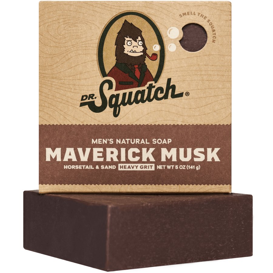 Dr. Squatch All Natural Bar Soap for Men - Mavrick Musk