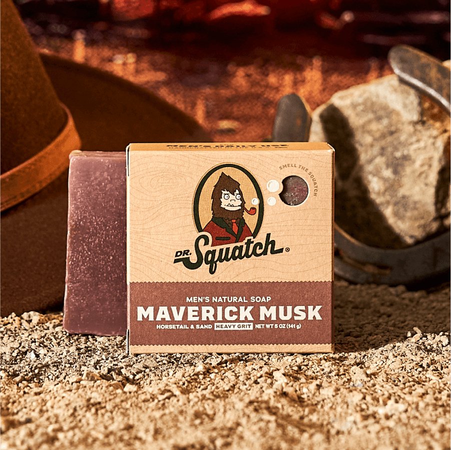 Dr. Squatch All Natural Bar Soap for Men - Mavrick Musk