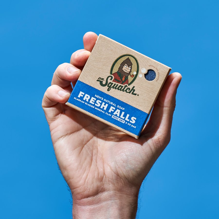 Dr. Squatch All Natural Bar Soap for Men with Zero Grit - Fresh Falls