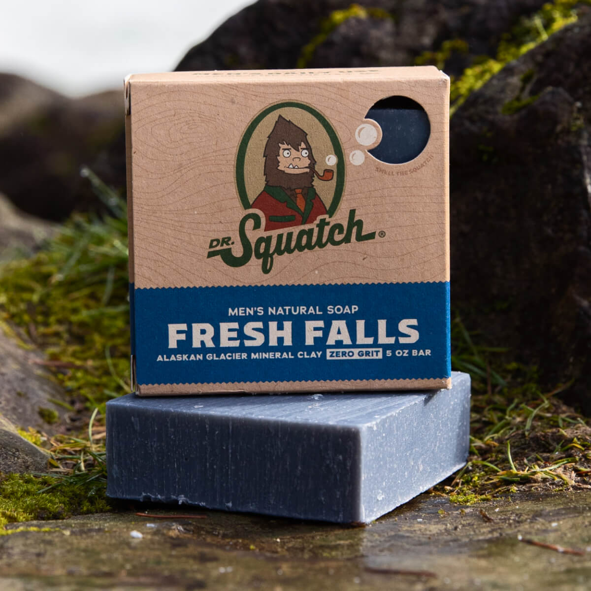 Dr. Squatch All Natural Bar Soap for Men with Zero Grit - Fresh Falls