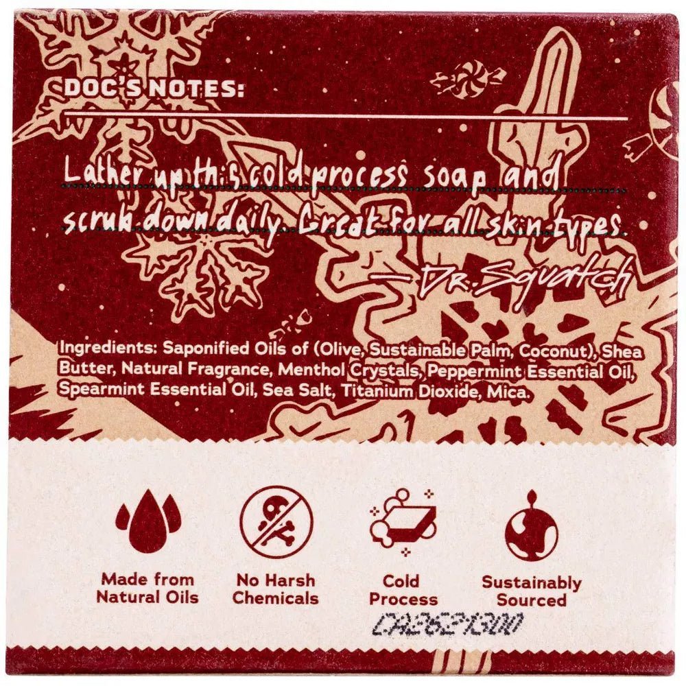 Dr. Squatch All Natural Bar Soap, Frosty Peppermint (Limited Edition)