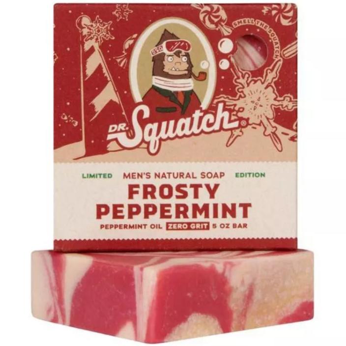 Dr. Squatch All Natural Bar Soap, Frosty Peppermint (Limited Edition)