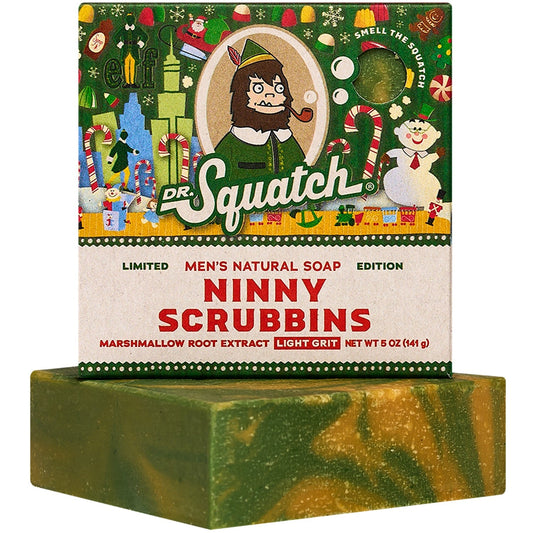 Dr. Squatch All Natural Bar Soap, Ninny Scrubbins (Limited Edition)