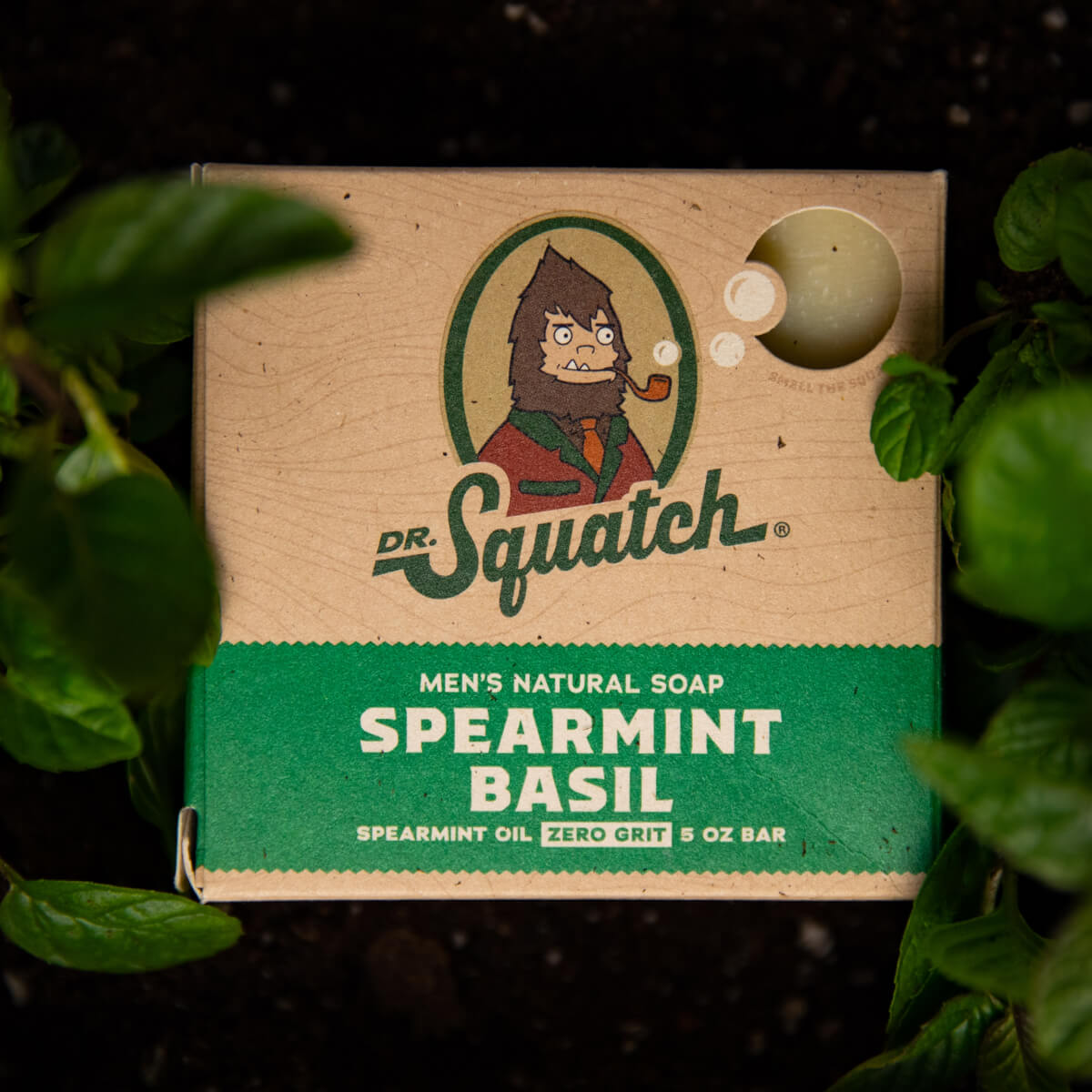 Dr. Squatch All Natural Bar Soap, Spearmint Basil