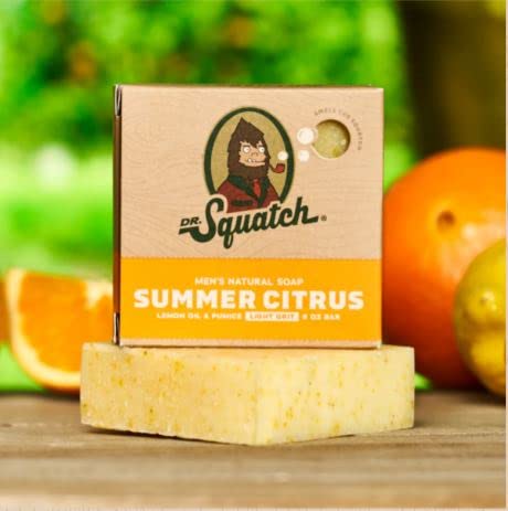 Dr. Squatch All Natural Bar Soap, Summer Citrus (Limited Edition)