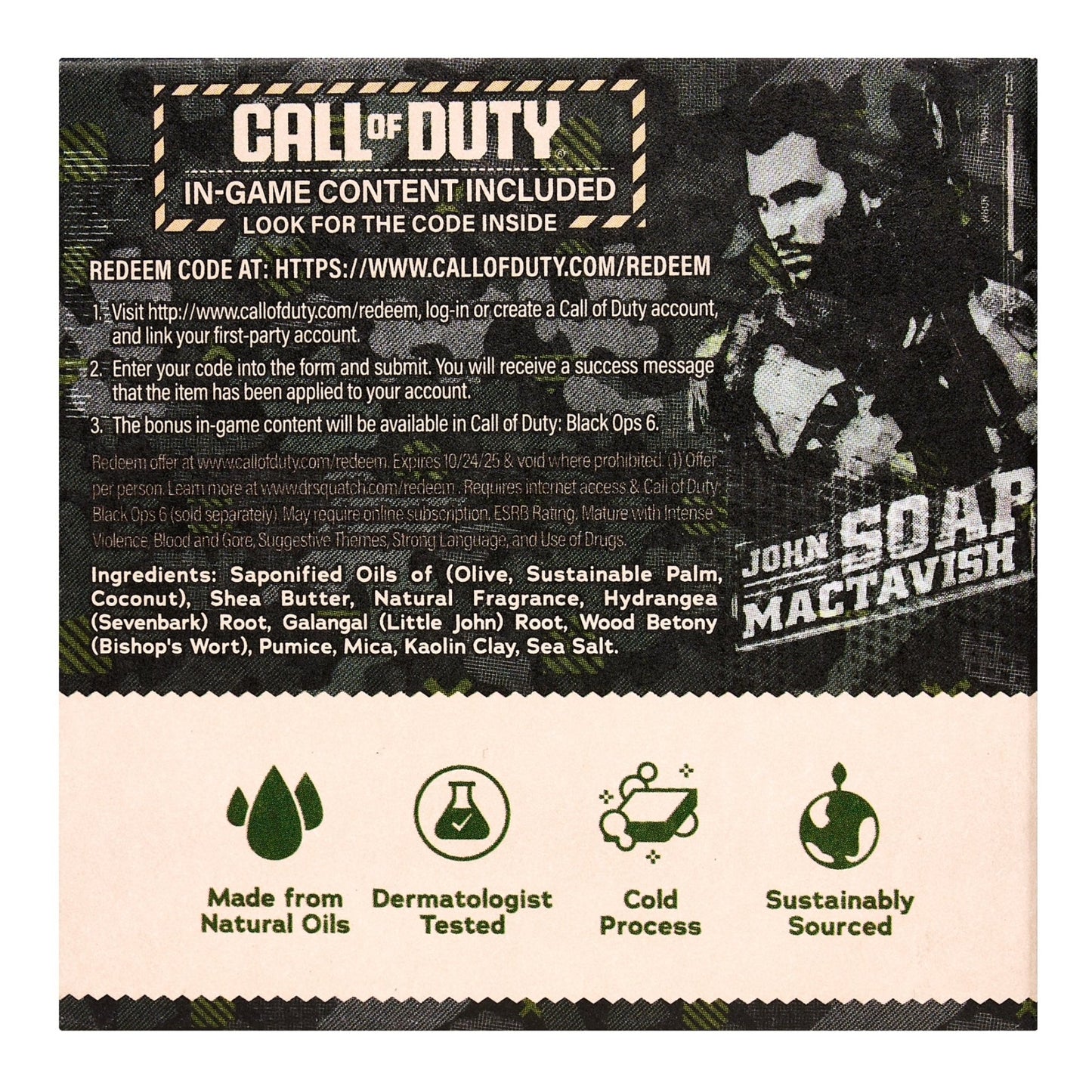 Dr. Squatch Call of Duty - Sarge Soap