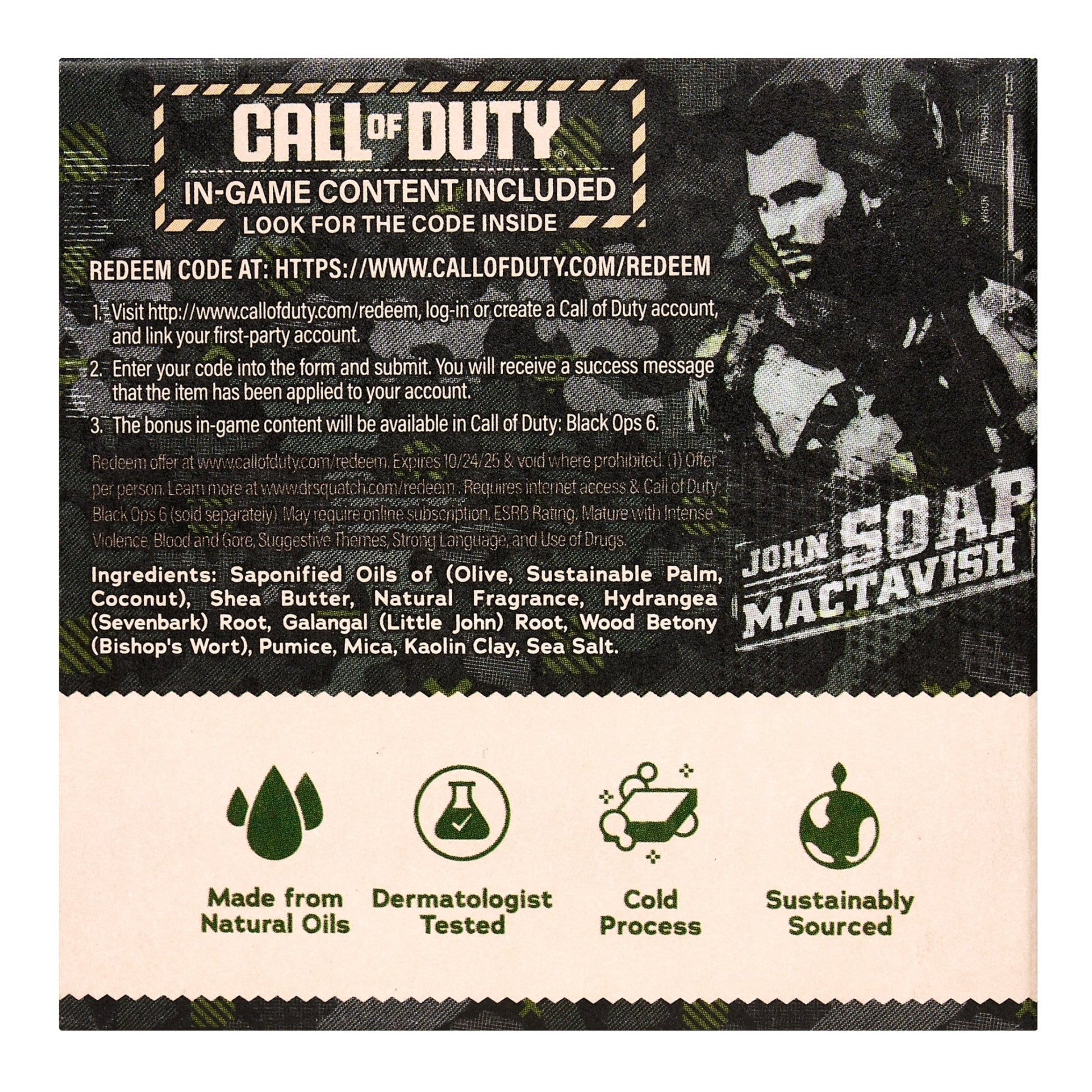 Dr. Squatch Call of Duty - Sarge Soap
