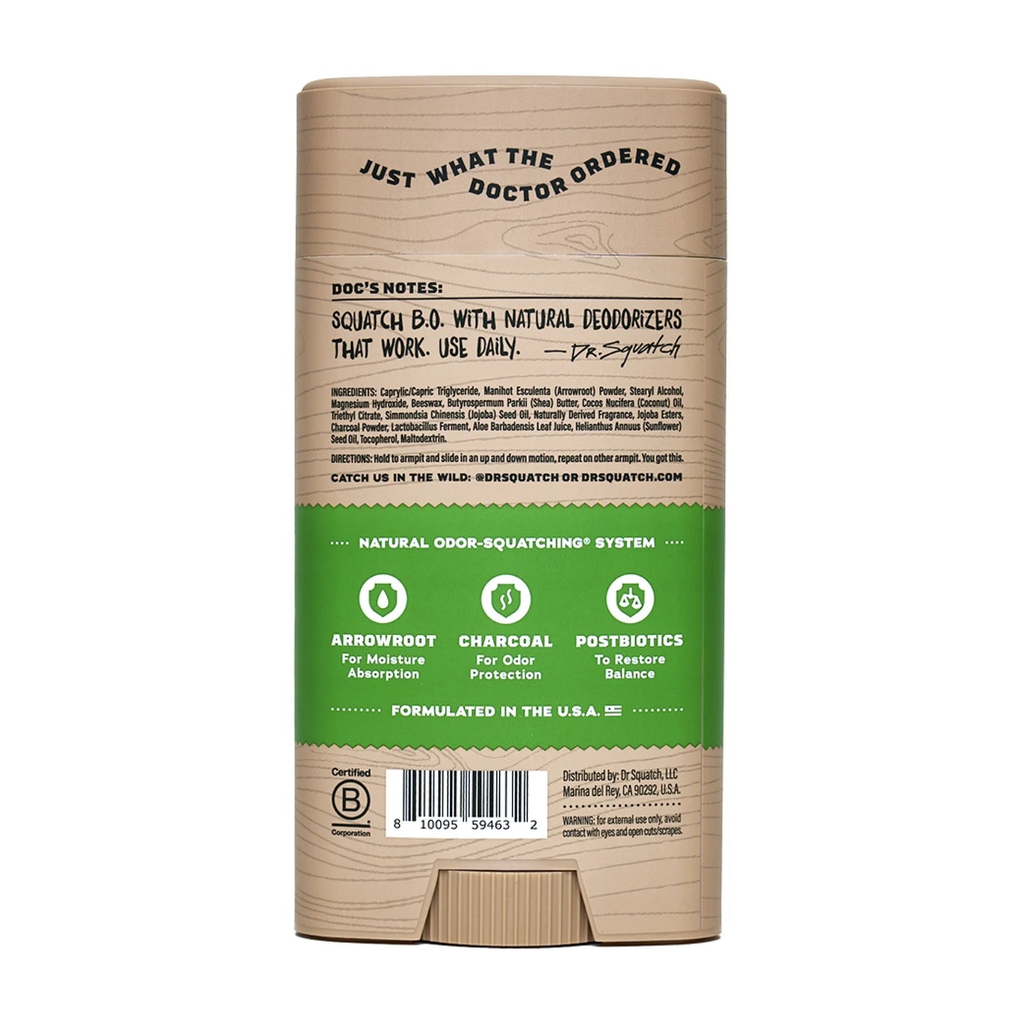 Dr. Squatch Deodorant - Cool Fresh Aloe