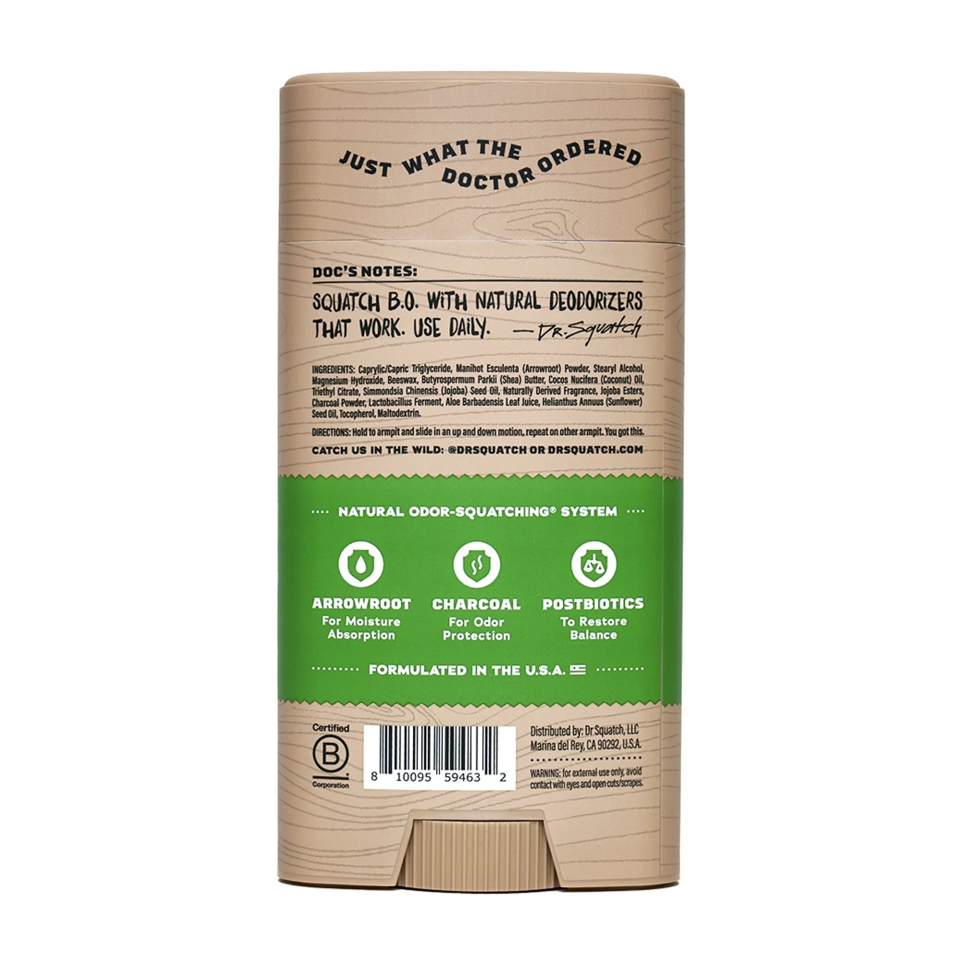 Dr. Squatch Deodorant - Cool Fresh Aloe