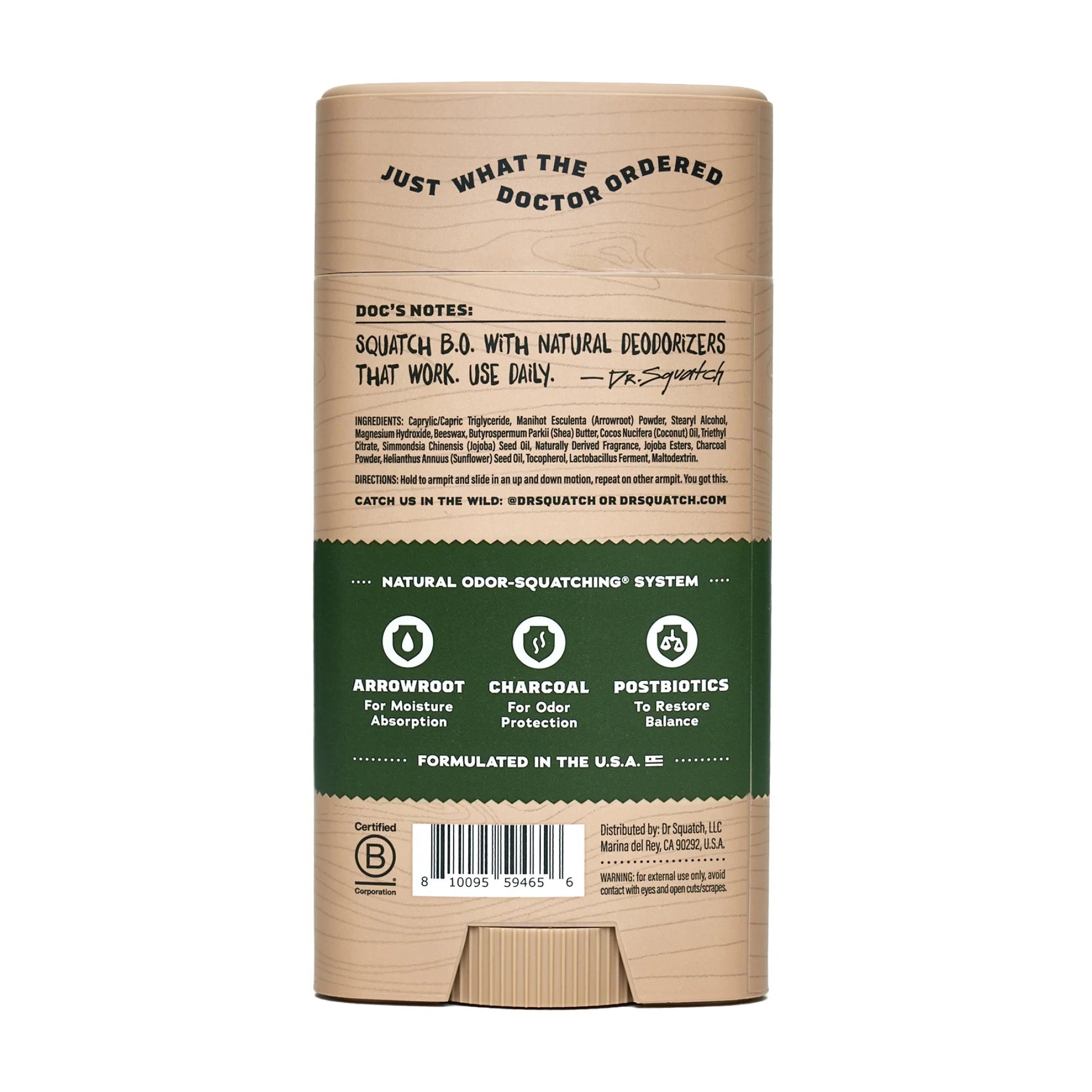 Dr. Squatch Deodorant - Pine Tar