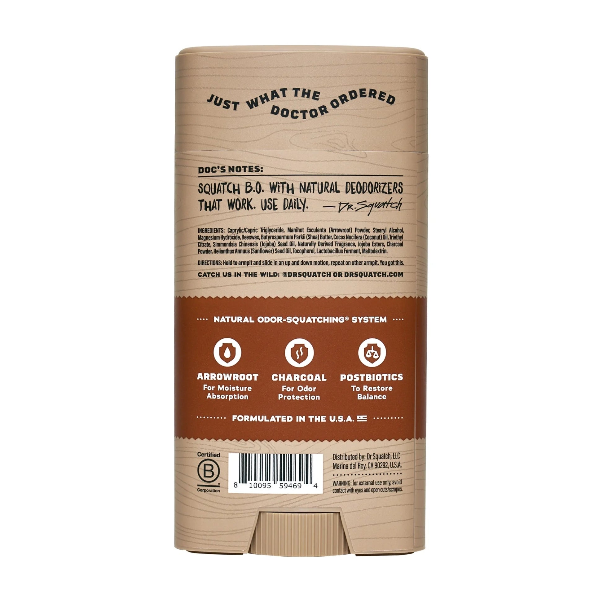 Dr. Squatch Deodorant - Wood Barrel Bourbon