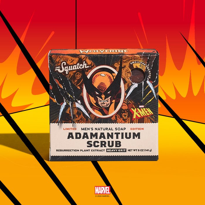 Dr. Squatch Marvel X - Men Wolverine - Adamantium Scrub