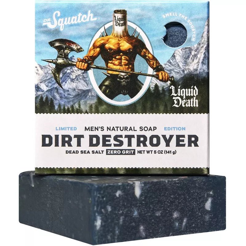 Dr. Squatch Men's All Natural Bar Soap - Dirt Destroyer