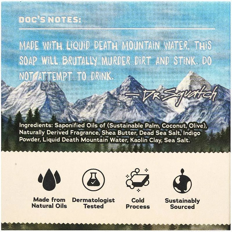 Dr. Squatch Men's All Natural Bar Soap - Dirt Destroyer