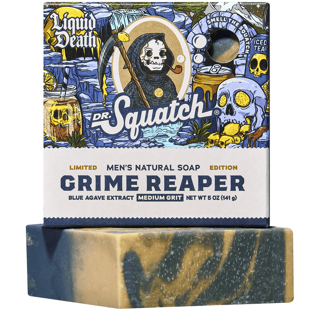 Dr. Squatch Men's All Natural Bar Soap - Liquid Death - Grime Reaper