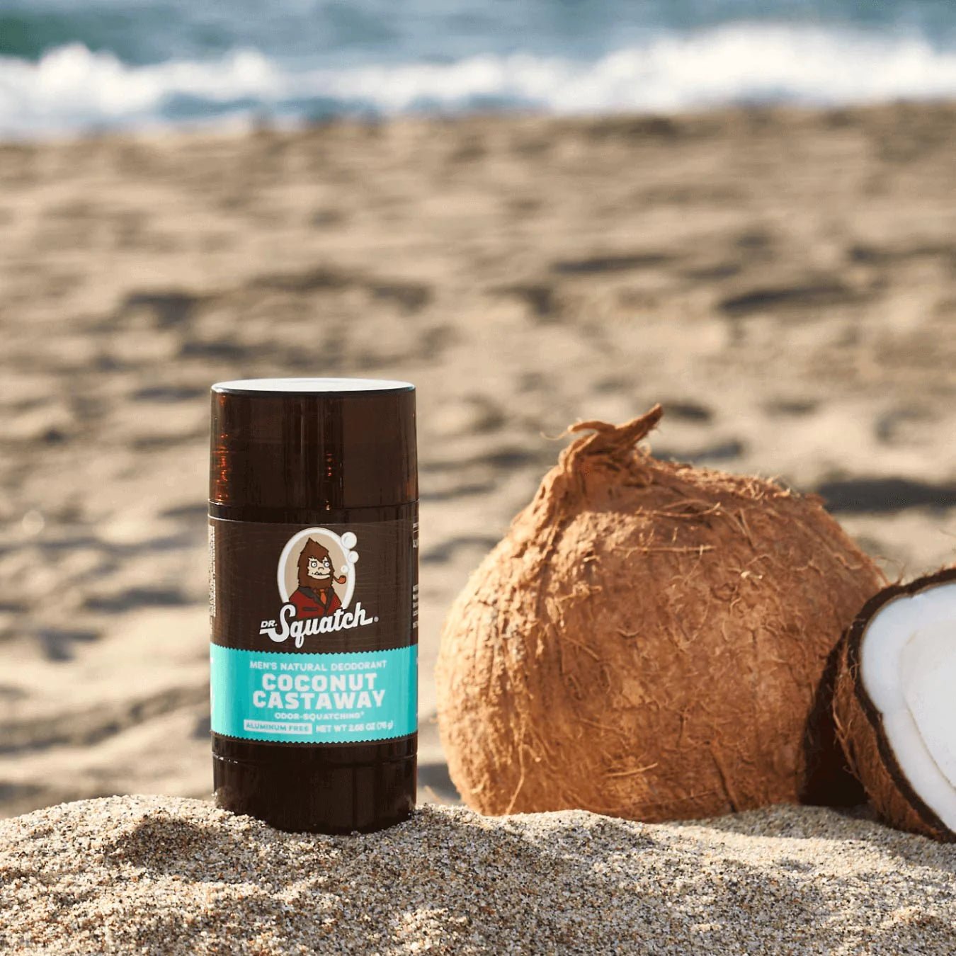 Dr. Squatch Natural Deodorant for Men - Coconut Castaway