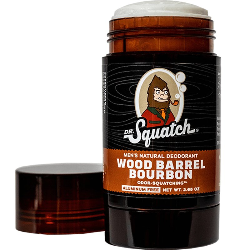 Dr. Squatch Natural Deodorant for Men - Wood Barrel Bourbon