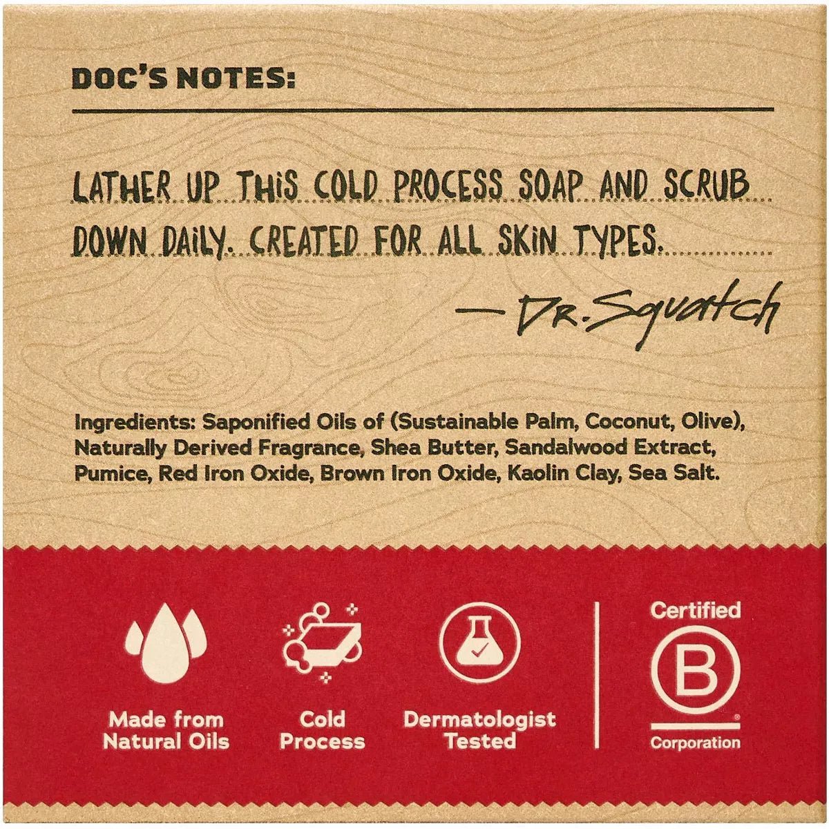 Dr. Squatch Sandalwood Summit Bar Soap