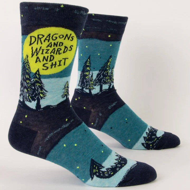 Dragons & Wizards & Shit Men's Sock