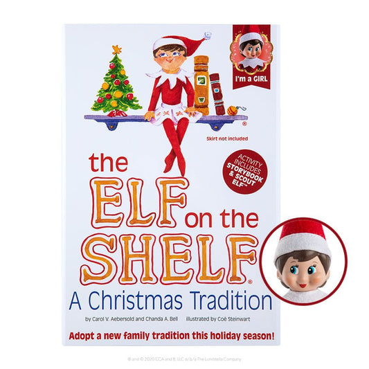 Elf on the Shelf : A Christmas Tradition (English book) Girl with Blue Eyes