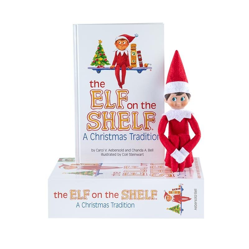 Elf on the Shelf : A Christmas Tradition (Spanish book) Boy with Blue Eyes