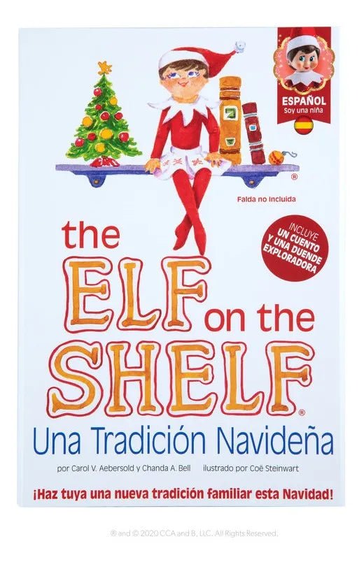 Elf on the Shelf : A Christmas Tradition (Spanish book) Girl with Blue Eyes