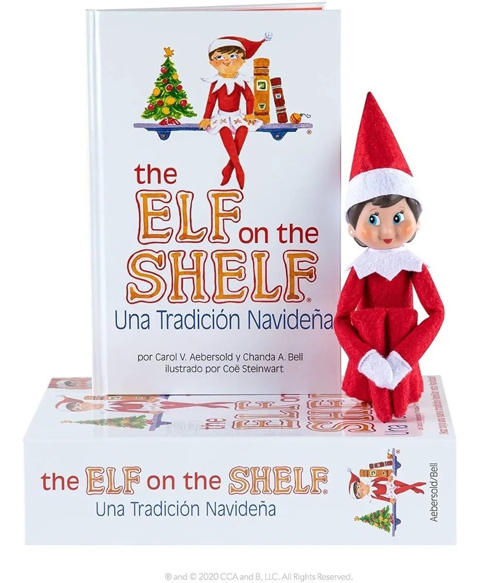 Elf on the Shelf : A Christmas Tradition (Spanish book) Girl with Blue Eyes