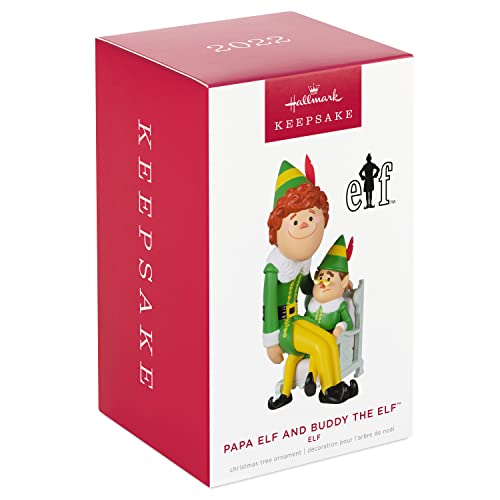 Elf Papa Elf and Buddy The Elf, 2022 Keepsake Ornament