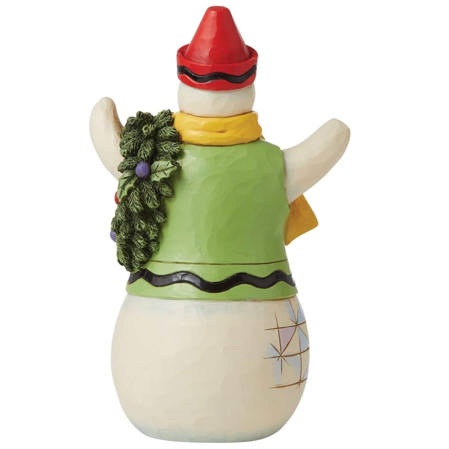 Enesco Crayola by Jim Shore Crayola Snowman Figurine, 7.68 Inch