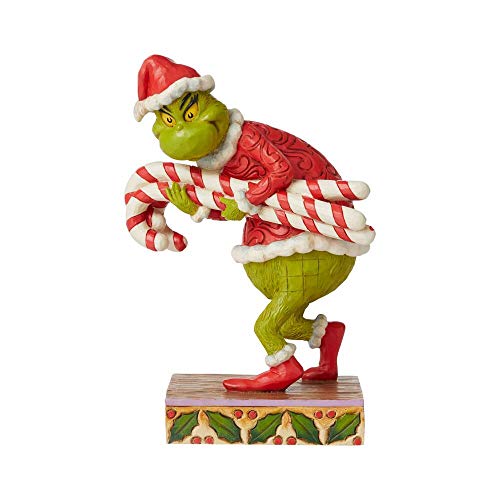 Enesco Dr. Seuss The Grinch Stealing Oversized Candy Canes Figurine