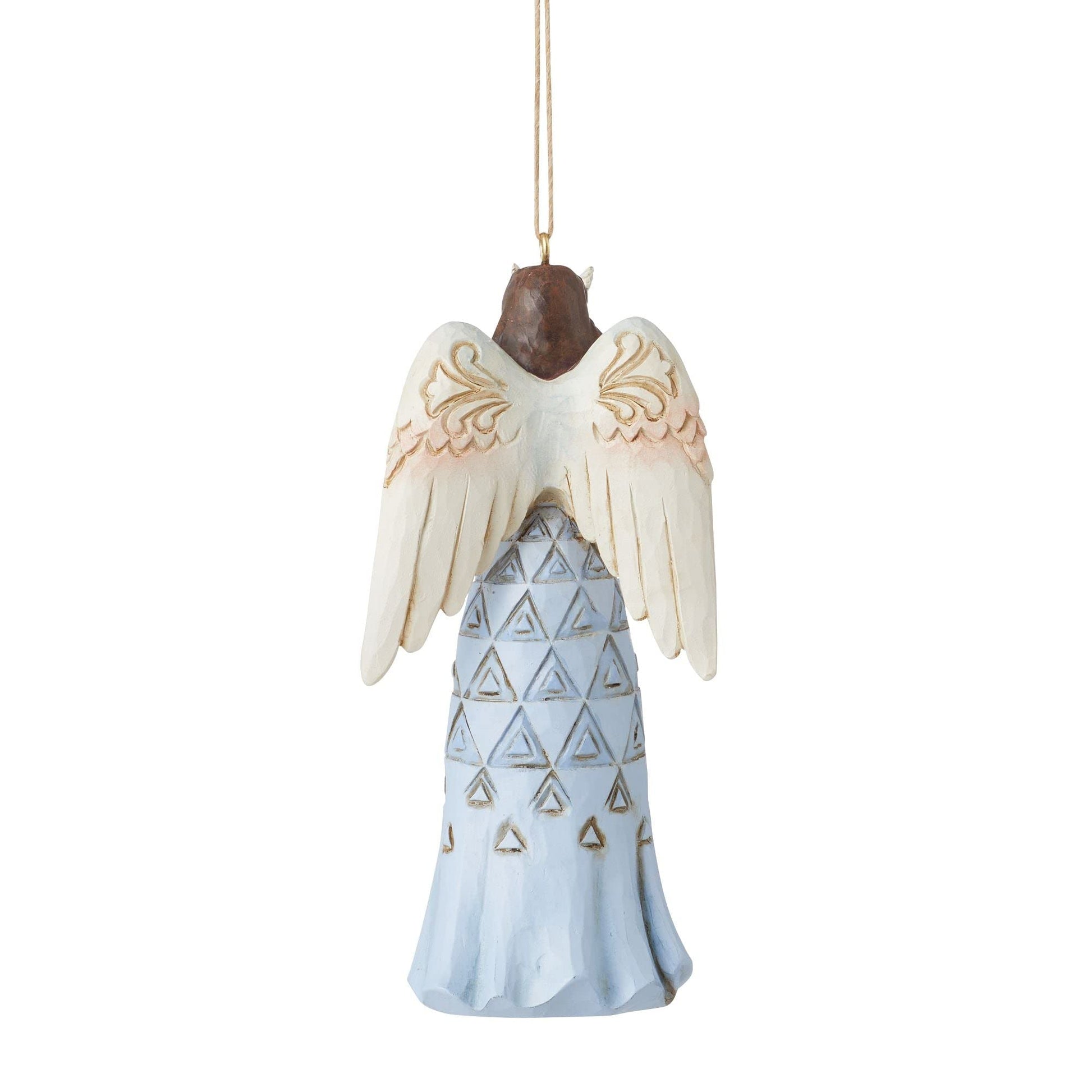 Enesco Jim Shore Heartwood Creek Always Remembered Angel Hanging Ornament, 4.5 Inch, Multicolor