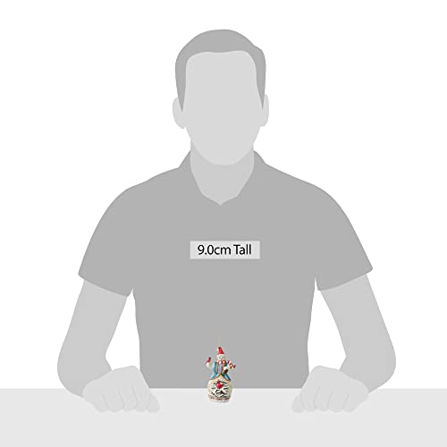 Enesco Jim Shore Heartwood Creek Snowman with Cardinal Hanging Ornament, 4.53 Inch, Multicolor