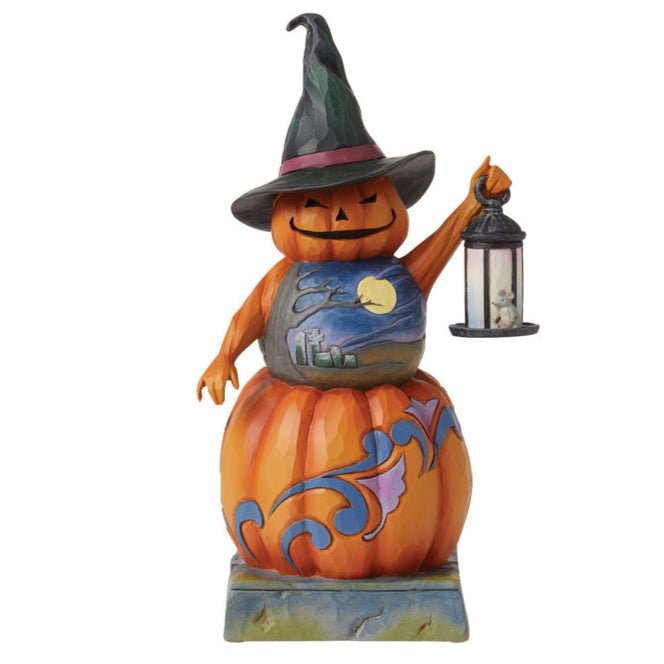 Enesco Jim Shore Heartwood Creek Stacked Pumpkin Figurine, 9.25 Inch