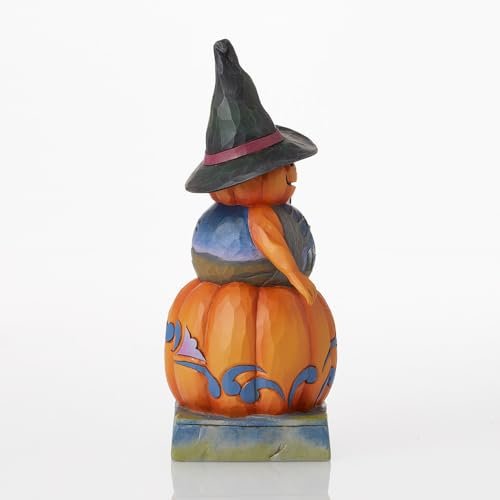 Enesco Jim Shore Heartwood Creek Stacked Pumpkin Figurine, 9.25 Inch, Multicolor