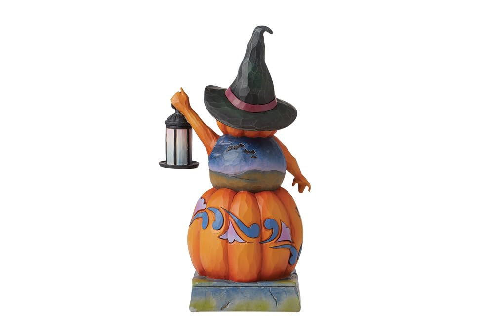 Enesco Jim Shore Heartwood Creek Stacked Pumpkin Figurine, 9.25 Inch, Multicolor