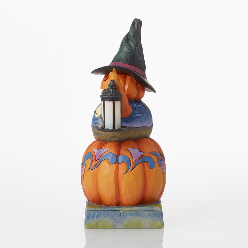 Enesco Jim Shore Heartwood Creek Stacked Pumpkin Figurine, 9.25 Inch, Multicolor