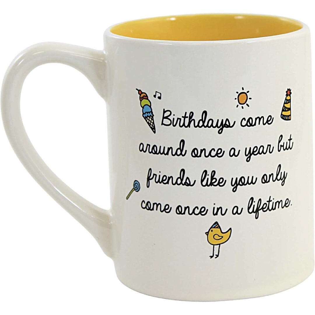 Enesco Simply Mud Birthday Mug, 14 oz