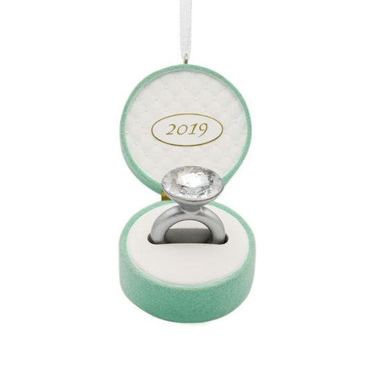 Engagement Ring Dated 2019 Tree Trimmer Ornament