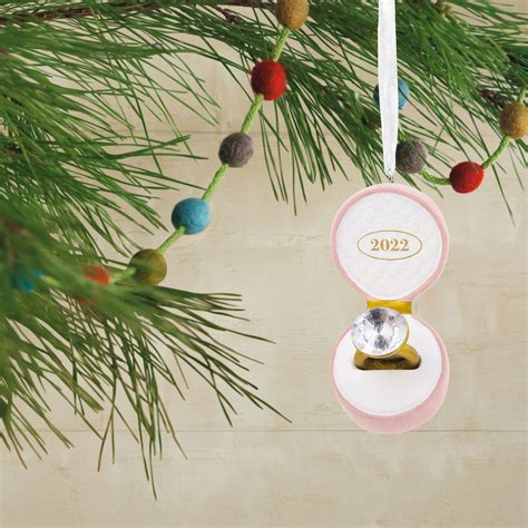 Engagement Ring Dated 2022 Tree Trimmer Ornament