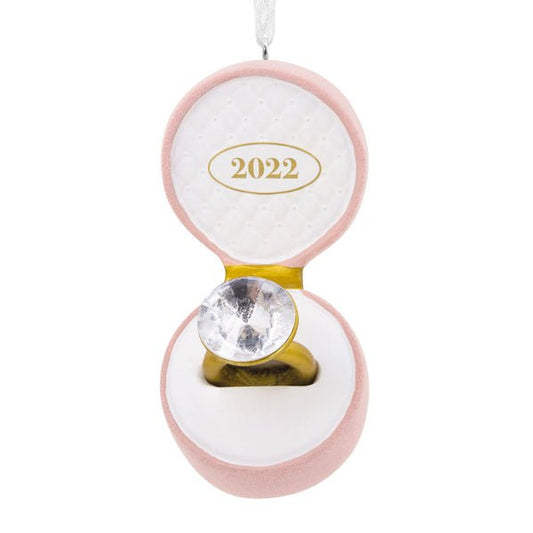 Engagement Ring Dated 2022 Tree Trimmer Ornament